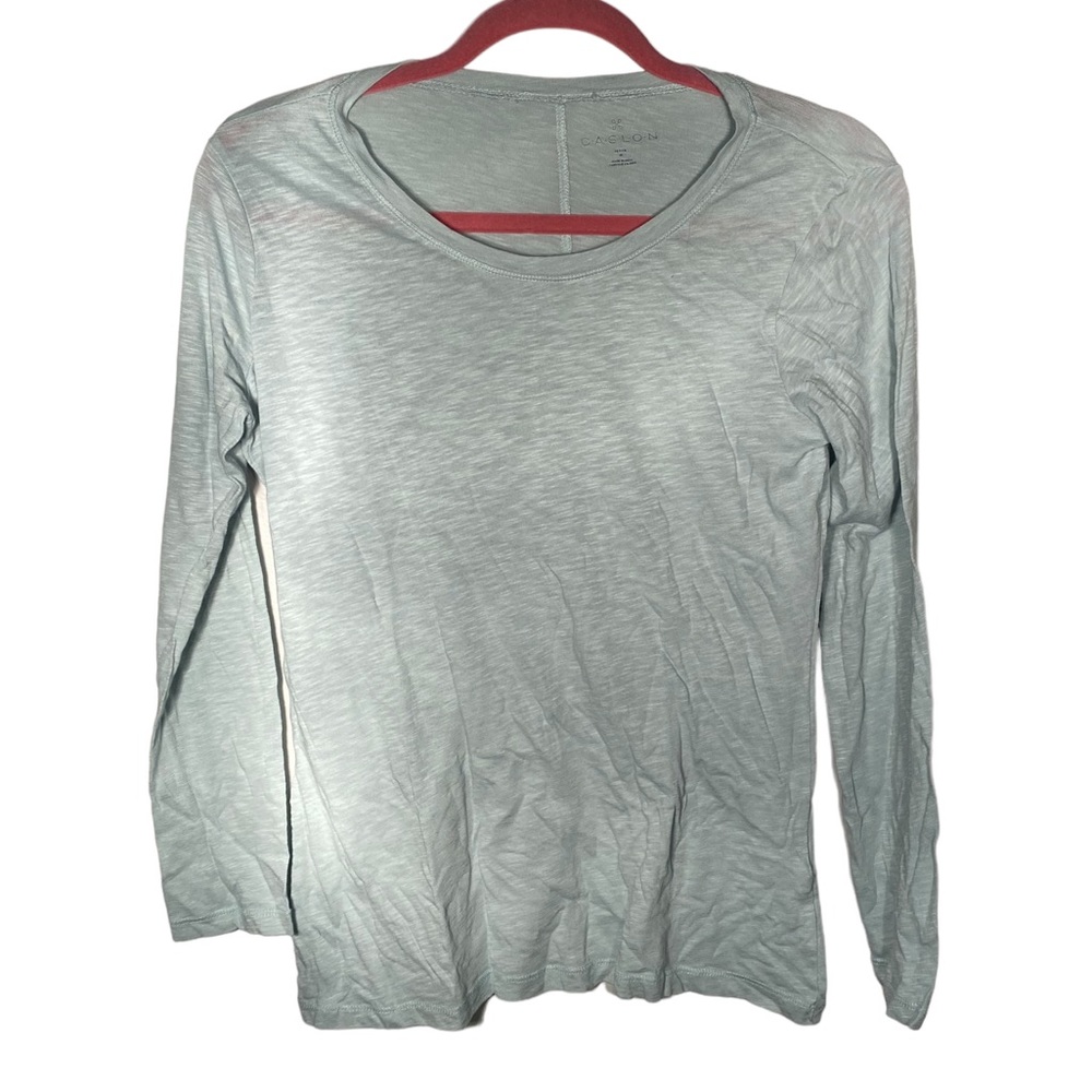 Caslon Light Gray Long Sleeve Tee